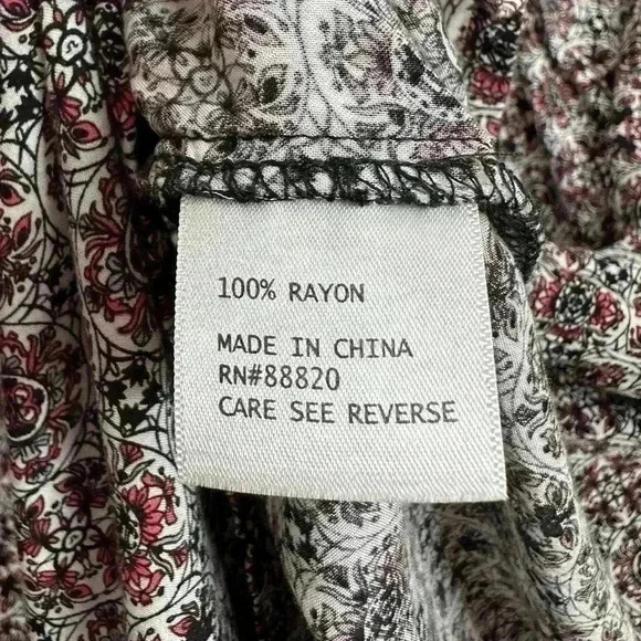 Soiree Long Sleeve Pattern Blouse (K20) - Picture 8 of 8